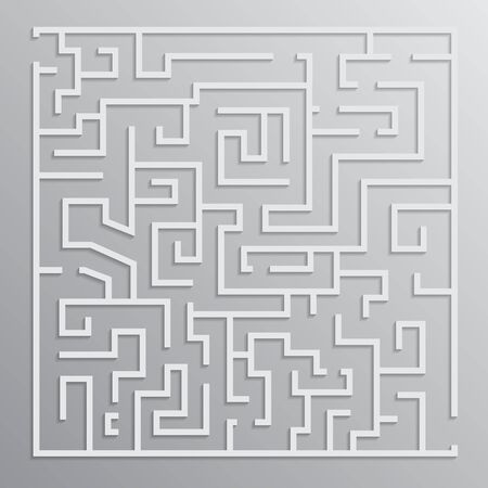 maze solution vector designのイラスト素材