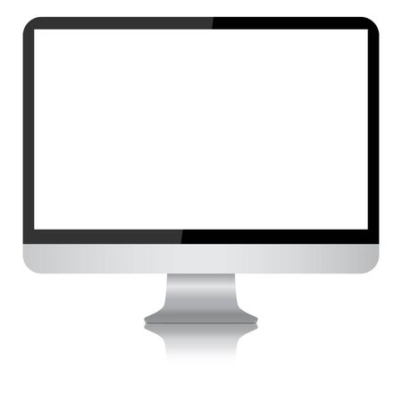modern desktop computer monitor display vector designのイラスト素材
