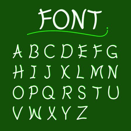 font abcs vector modern designのイラスト素材