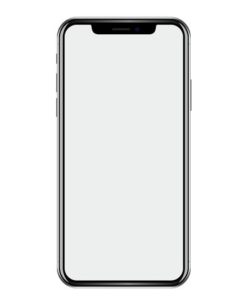new phone vector drawing isolated on white backgroundのイラスト素材