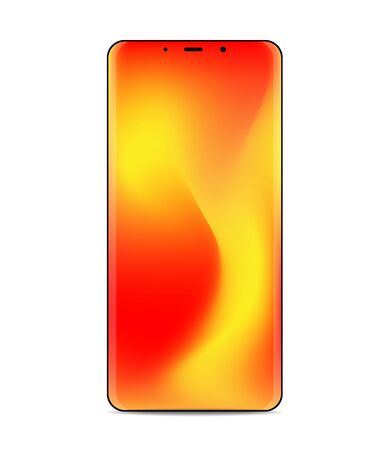 Smartphone vector gradient screen designのイラスト素材