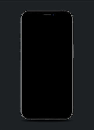 Realistic smartphone with blank screenのイラスト素材
