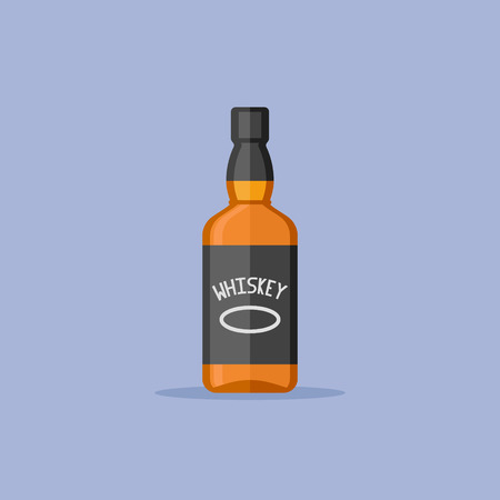 Bottle of whiskeyのイラスト素材