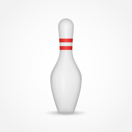 One bowling pin isolated icon.のイラスト素材