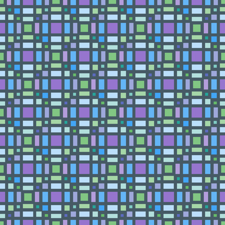 Mosaic seamless pattern with repeating elements. Geometric vector texture.のイラスト素材