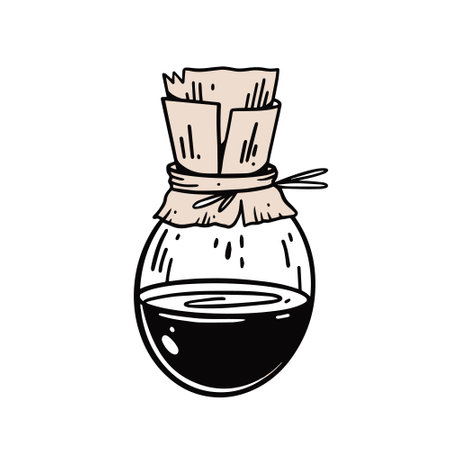 Drip coffee maker hand drawn engraving style vector illustration.のイラスト素材