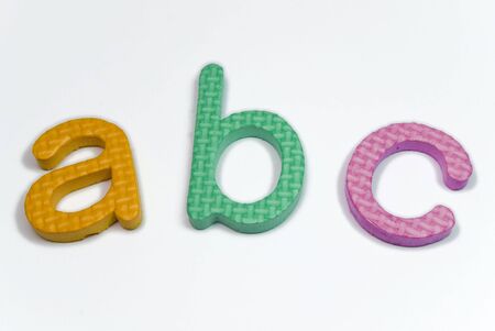 abc colorful foarm letters for learning to read