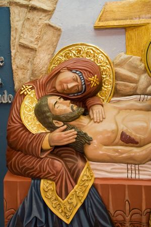 jesus and maria, indoor of church