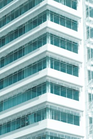 green building of glass for  company の写真素材