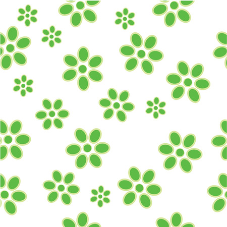 green flowers in tile for backgroundのイラスト素材