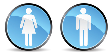 woman men icon のイラスト素材