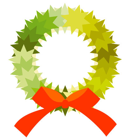 xmas crown for holidays in vector modeのイラスト素材
