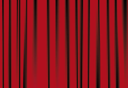 Red curtains for famous background, with shadowsのイラスト素材