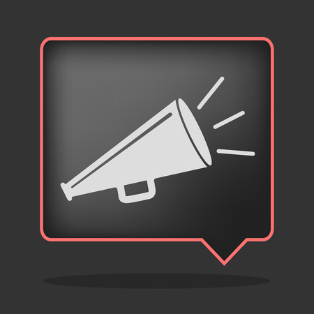 black megaphone iconのイラスト素材