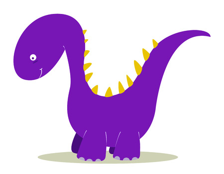 purple dinosaur for kids funのイラスト素材