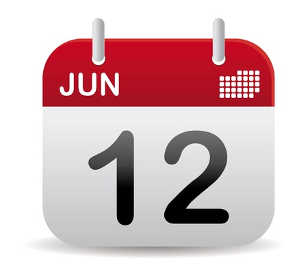 red june calendar stand up red june calendar stand up