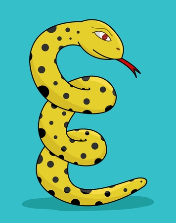 evil yellow snake