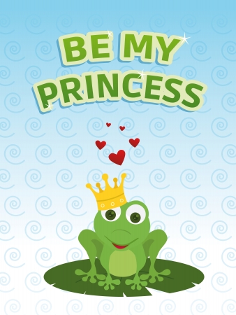 be my princess front cardのイラスト素材