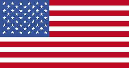 United States of America red and blue flagのイラスト素材