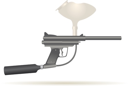 paintball gun for recreative useのイラスト素材