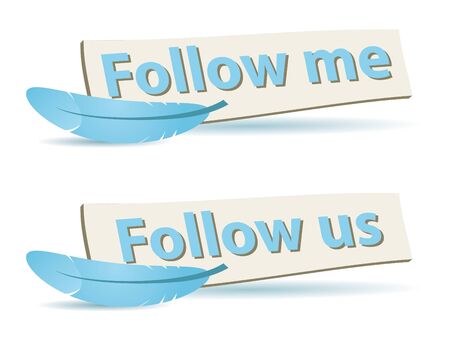 Follow Boards, for Social Networksのイラスト素材