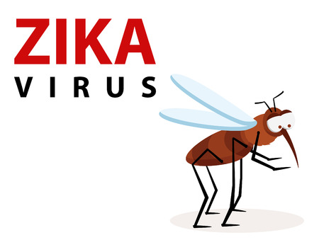 zika virus alert mosquito diseaseのイラスト素材