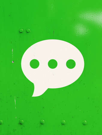 chat bubble icon in green