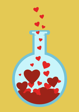 Love science tube, chemistry and romanceのイラスト素材