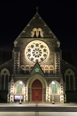 History Church In Christchurch New Zealandの写真素材
