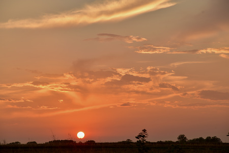 sky at sunset landscape landscapeの写真素材