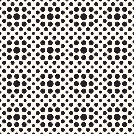 Vector Geometric Seamless Monochrome Patternのイラスト素材