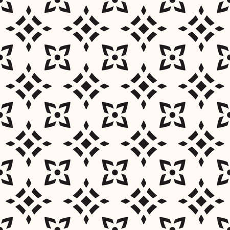 Vector Geometric Abstract Seamless Monochrome Pattern Texture Backgroundのイラスト素材