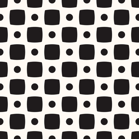 Vector Geometric Abstract Seamless Monochrome Pattern Texture Repeating Backgroundのイラスト素材