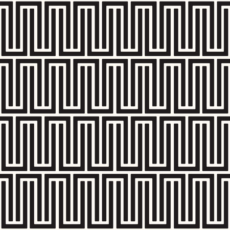 Vector Geometric Abstract Seamless Monochrome Pattern Texture Repeating Backgroundのイラスト素材