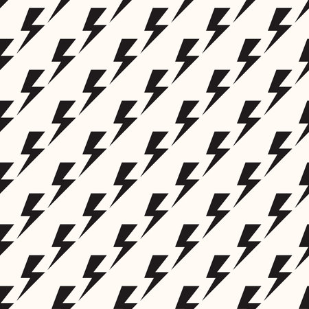 Vector Geometric Abstract Seamless Monochrome Pattern Texture Repeating Backgroundのイラスト素材