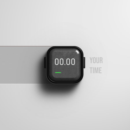 Smartwatch on a white background. 3d rendering. computer digital drawing. Wristwatch icon.の写真素材
