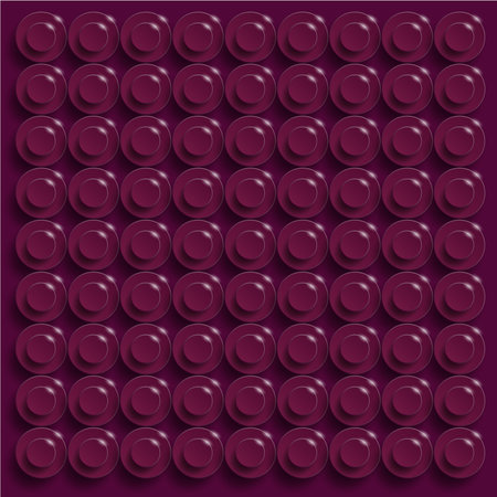 Seamless pattern with red circles on a purple background. seamless pattern of building blocksの写真素材
