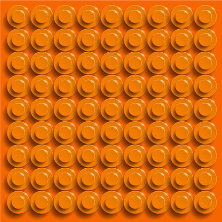 Abstract orange background with circles. Seamless pattern. seamless pattern of building blocksの写真素材