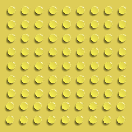 Yellow Polka Dot Seamless Repeatable Pattern Background that is seamless and repeats. seamless pattern of construction blocksの写真素材