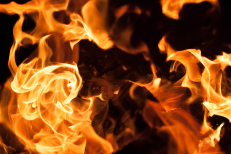 Fire flamesの写真素材