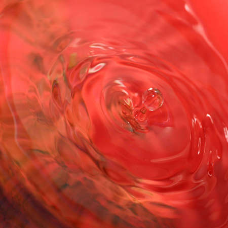 Red droplet.の写真素材