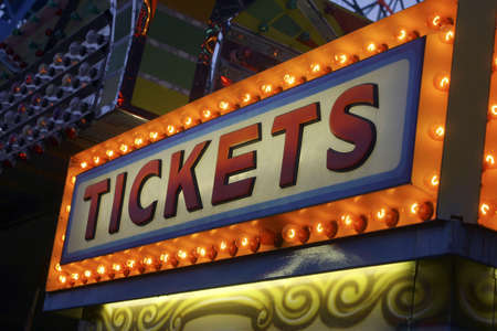 Ticket booth sign Ticket booth sign