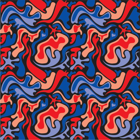 square pattern that matches from all sidesのイラスト素材