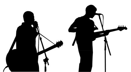 musicians-silhouettesのイラスト素材