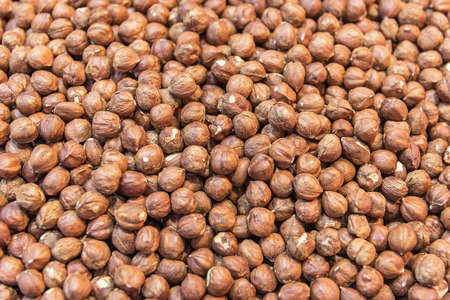 Hazelnut. Vegetarian organic food. Nuts and seeds Backgroundの写真素材