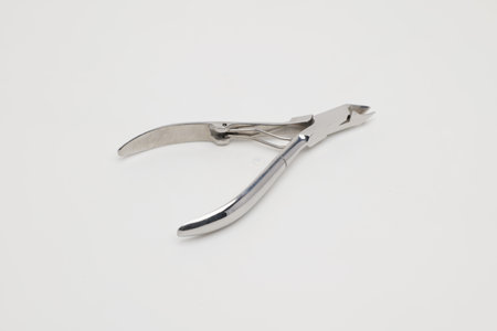 Nippers for manicure and pedicure on a white background.の写真素材