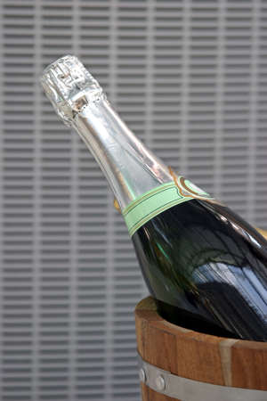 Champagne in the bucketの写真素材