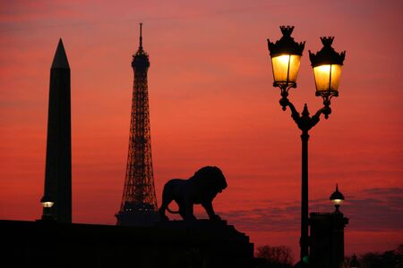 Paris at nightの写真素材
