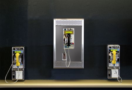 Public phones in the airport