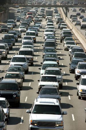Traffic jam in Los Angeles Traffic jam in Los Angeles